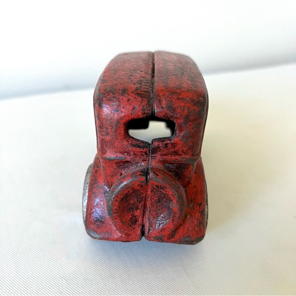 Antique / Vintage 6" Cast Iron Toy Car Sedan Coupe Touring - Picture 2 of 5